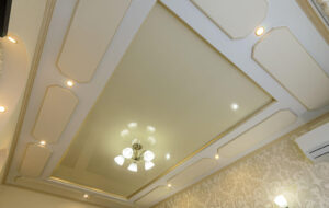 false ceiling & lights partition installation